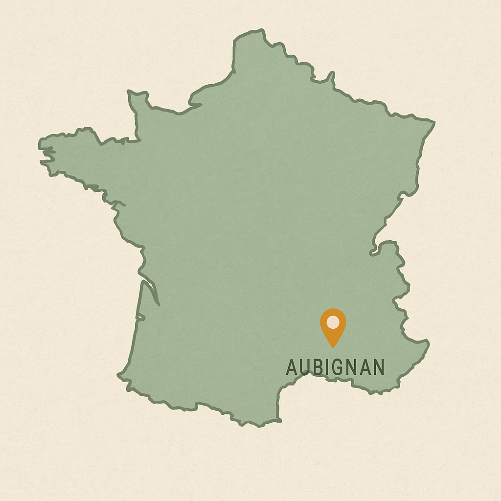 emplacement Aubignan carte de France