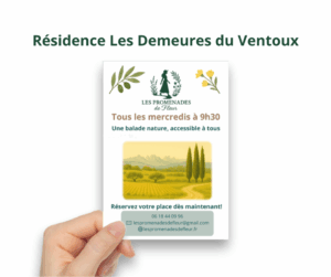 Flyer des clients Les Demeures du Ventoux Aubignan